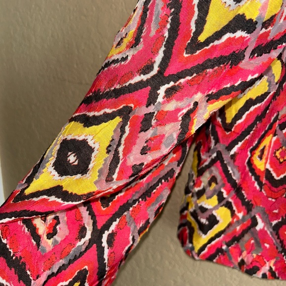 Ruby Rd. Multicolor Geometric Top - Picture 3 of 11